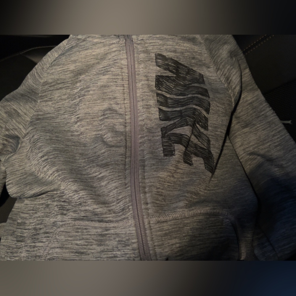Nike Heathered Gray Zip-Up Jacket
